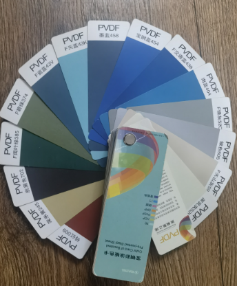 宝钢彩涂卷色卡 PVDF