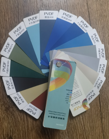 宝钢彩涂卷色卡 PVDF 聚偏氟乙烯